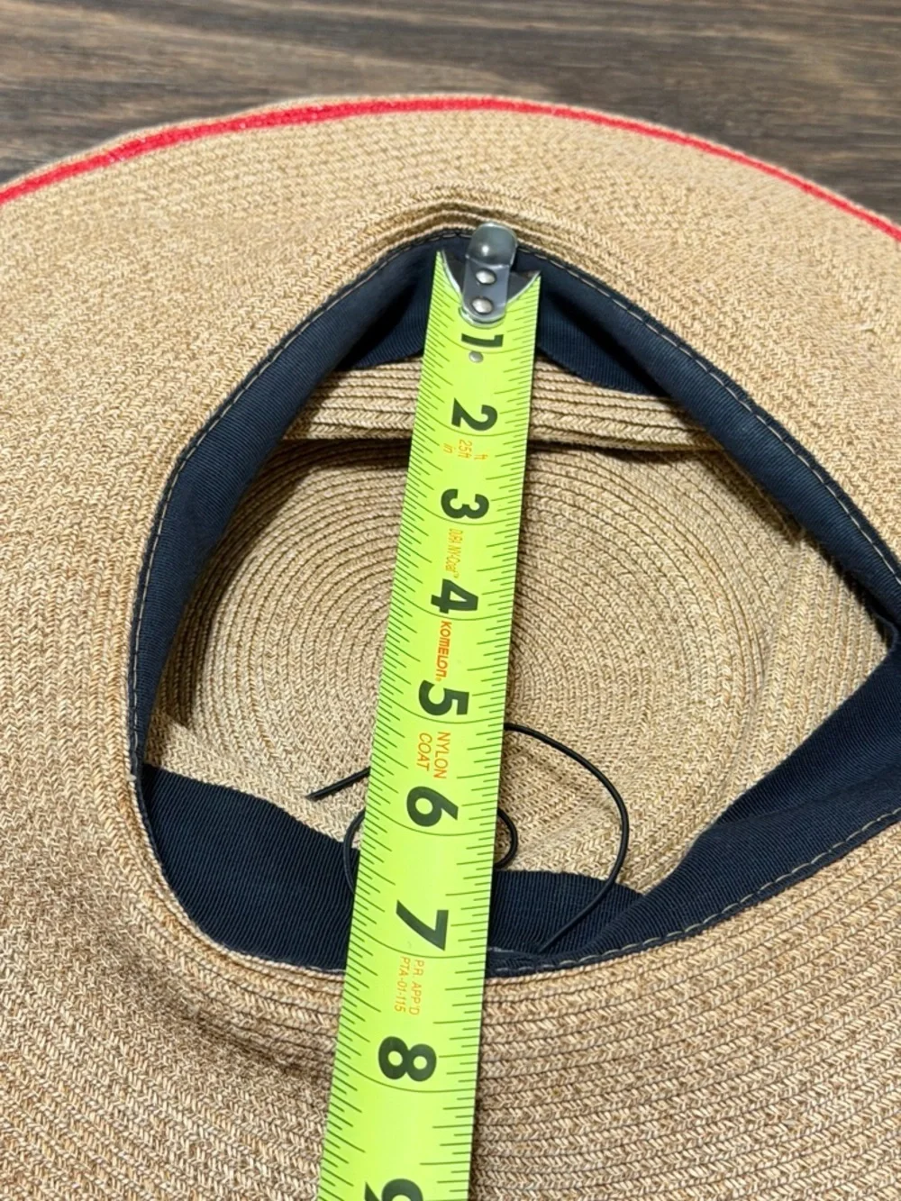 Natural Straw Sun Hat with Red Accent - Women Accessories